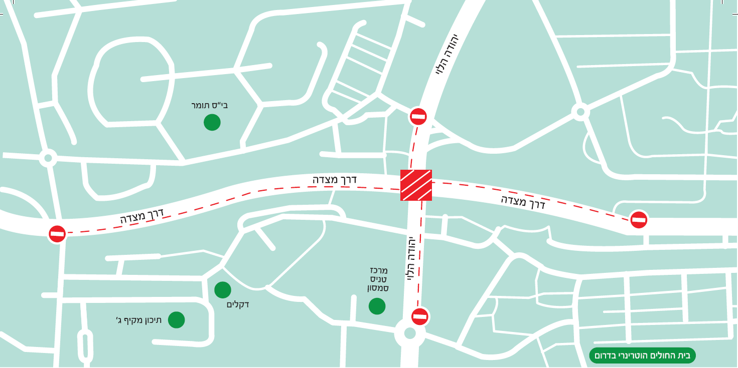 העבודות בדרך מצדה (הדמיה: עיריית באר שבע)